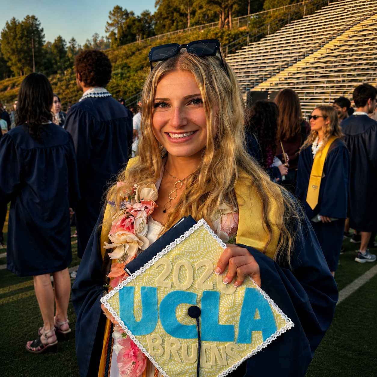 Confident high school senior